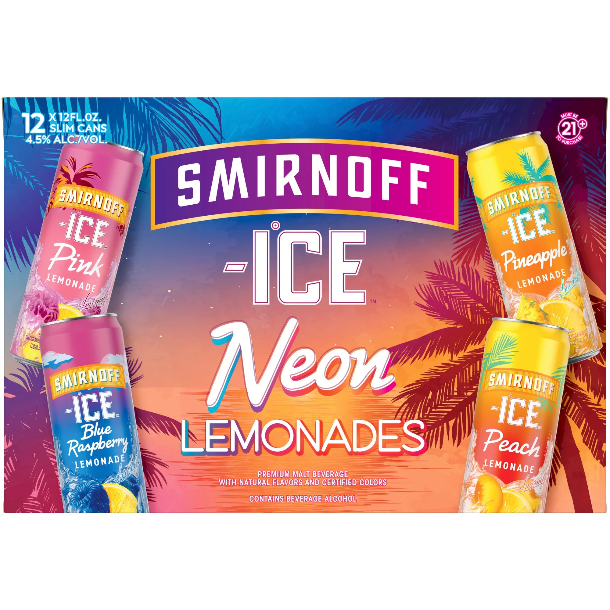 Pack SMIRNOFF ICE NEON LEMONADES