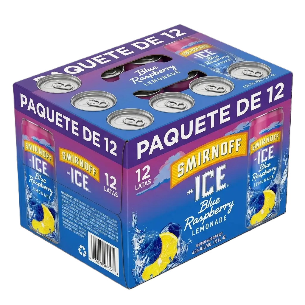 Pack x 12 SMIRNOFF BLUE RASPBERRY