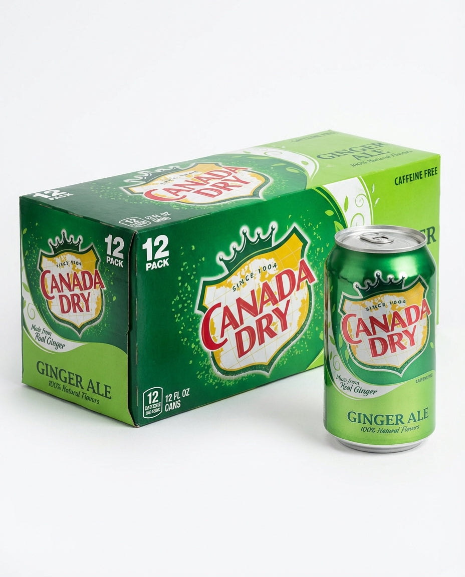 Pack x 12 Canada Dry Ginger Ale Lata