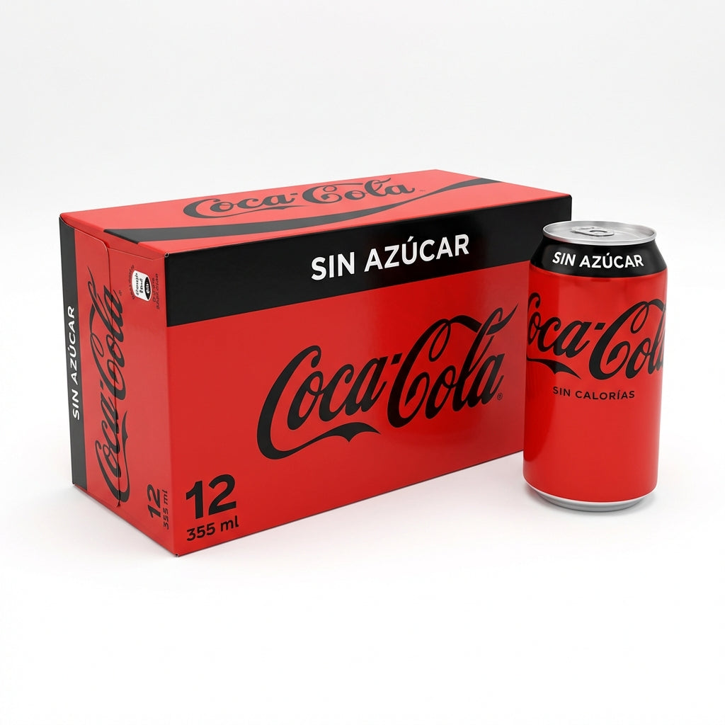 Pack 12 y 35 Coca Cola Zero Lata