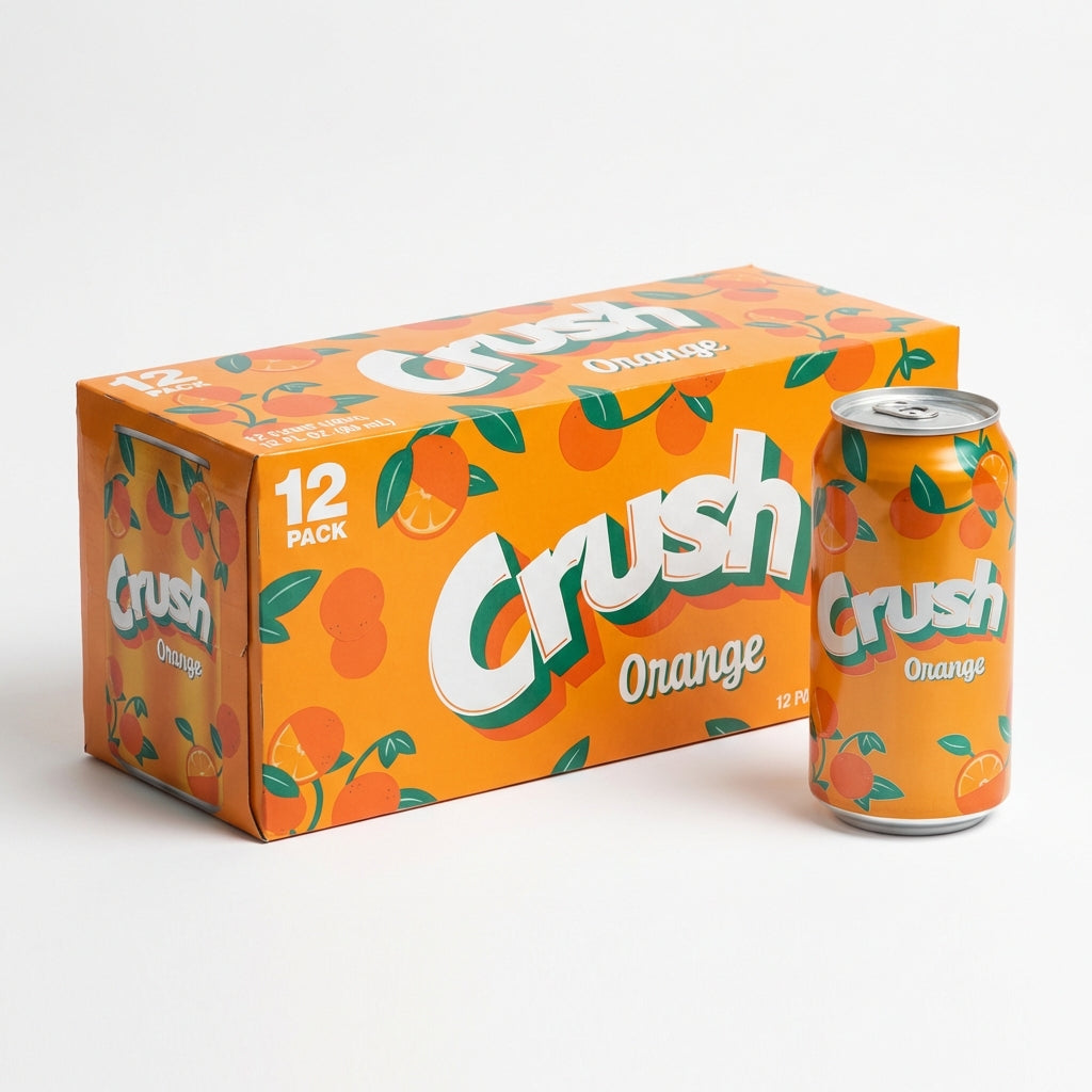 Pack x 12 Crush Orange Lata